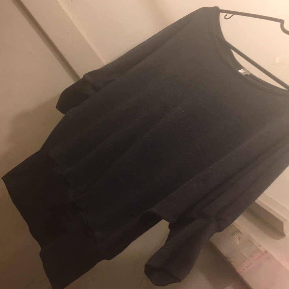 Sexy gray off the shoulder shirt